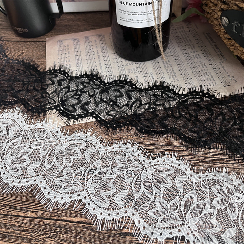 FREEDOMBEAUTY | Factory direct sales, spot 10cm arc pattern eyelash lace, French retro handmade DIY