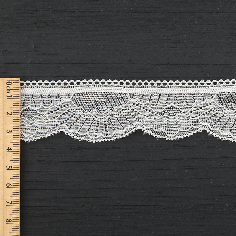 FREEDOMBEAUTY | [stretch] 2cm lace lace accessories, warp knitted elastic lace edge, home textile children's clothing lace lace accessories, factory spot