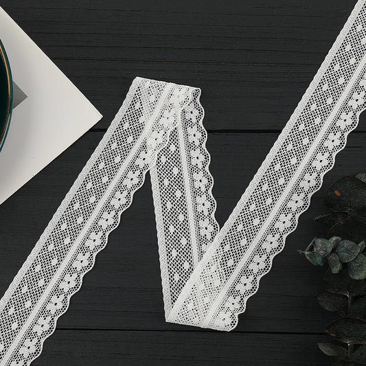 FREEDOMBEAUTY | [stretch] 3cm white lace edge, classic elastic lace edge, neckline cuffs lace accessories, in stock