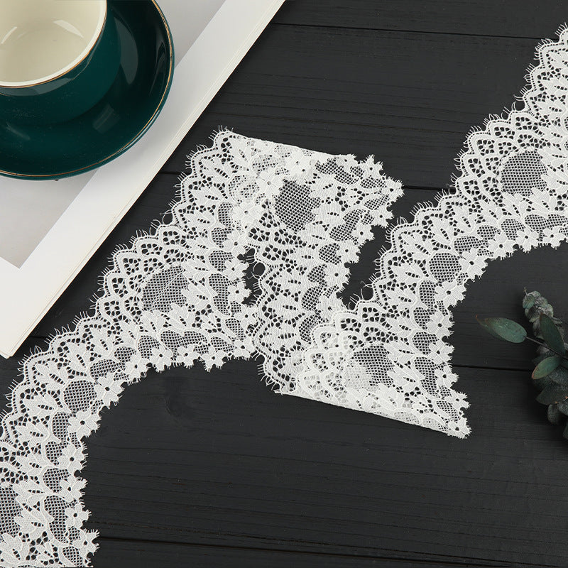 FREEDOMBEAUTY | [laser-cut lace] Laser lace, white stretch lace edge, home textile Lolita exquisite lace accessories, in stock