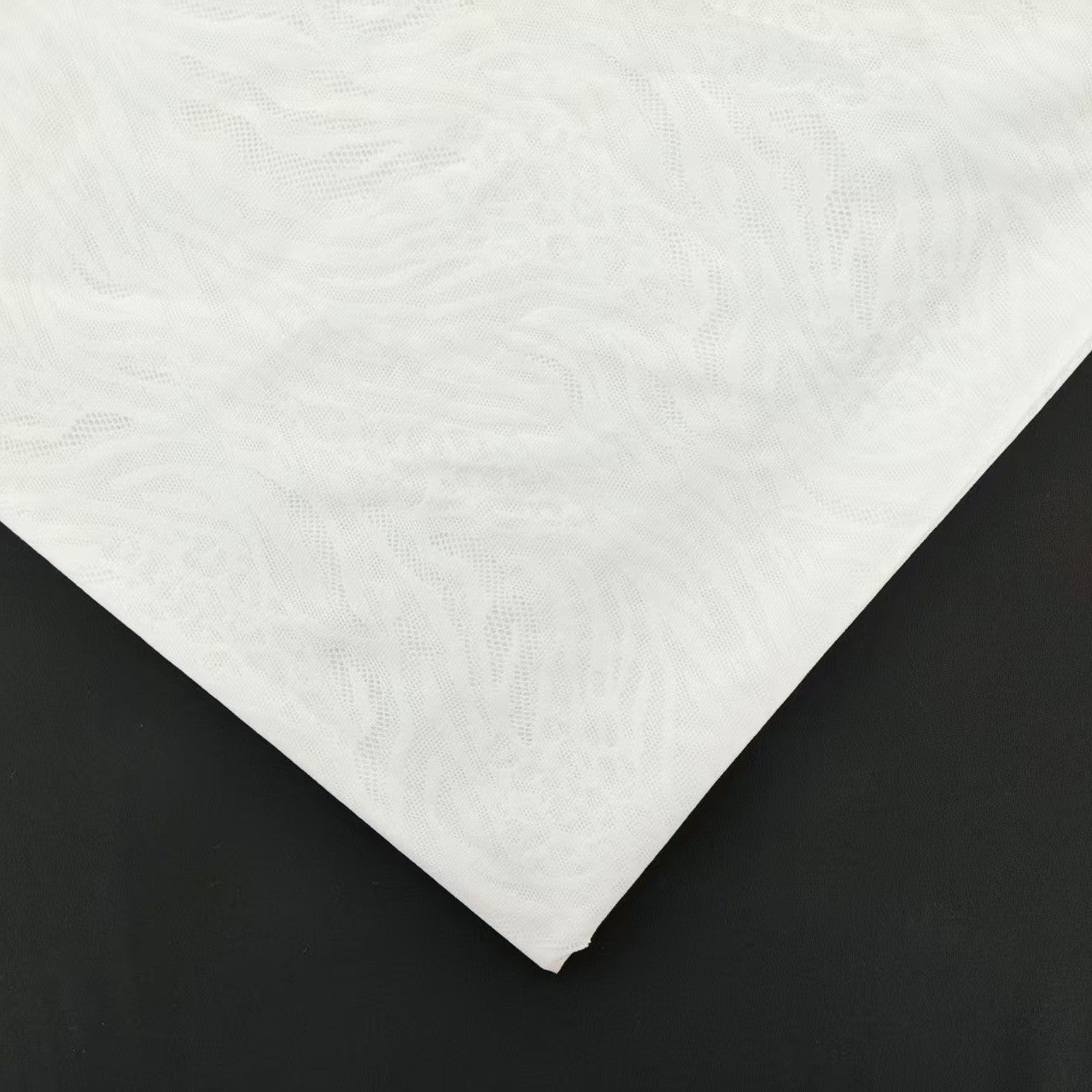 FREEDOMBEAUTY | 130cm elastic animal leopard print zebra pattern lace fabric, classic European and American fashion base, European and American style spot lace