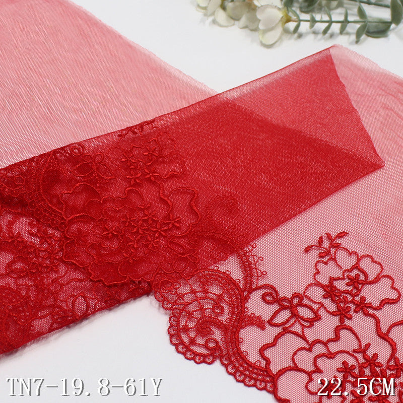 FREEDOMBEAUTY | [1Pack] Three-color neoclassical style unilateral Chinese-style exquisite pattern embroidery lace, clothing cheongsam, headpiece jewelry DIY