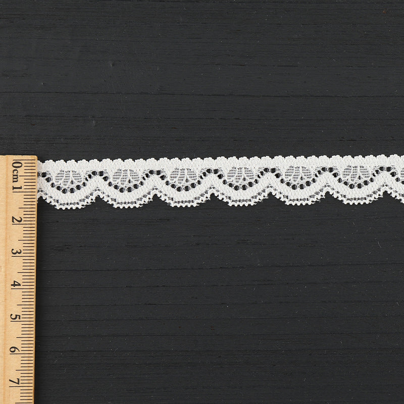 FREEDOMBEAUTY | [stretch] white lace lace, unilateral hollow lace edge, dress Lolita clothing lace accessories, spot
