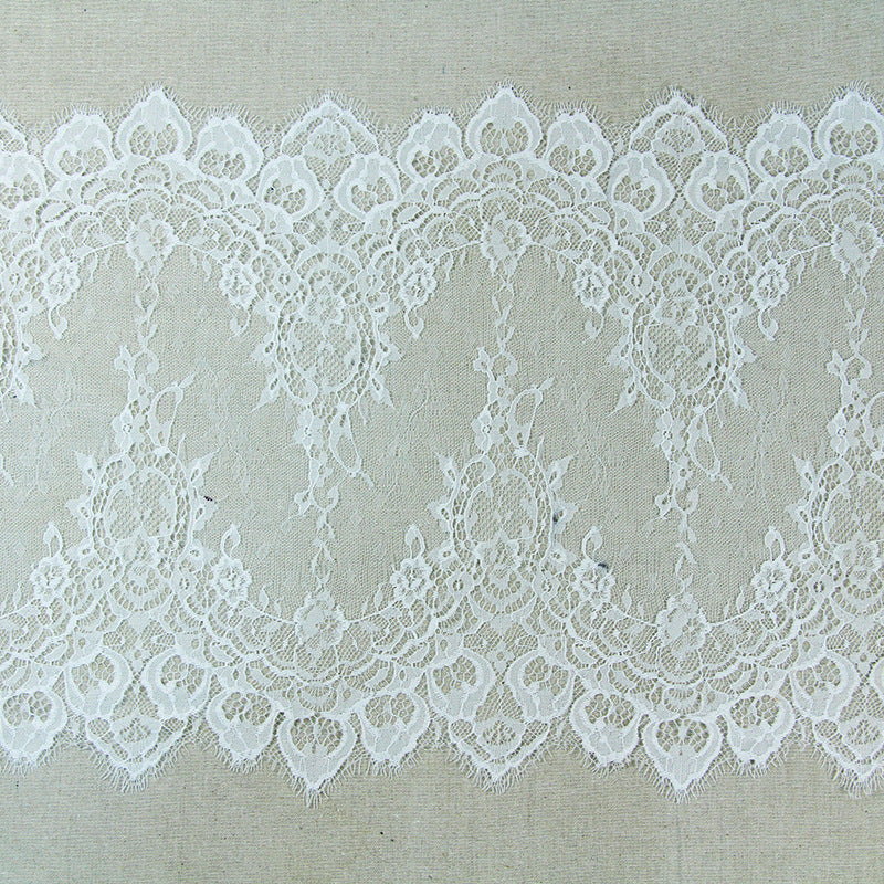 FREEDOMBEAUTY | 38cm Spot lace lace clothing accessories, eyelash lace, lace fabric, knitted non-elastic lace fabric