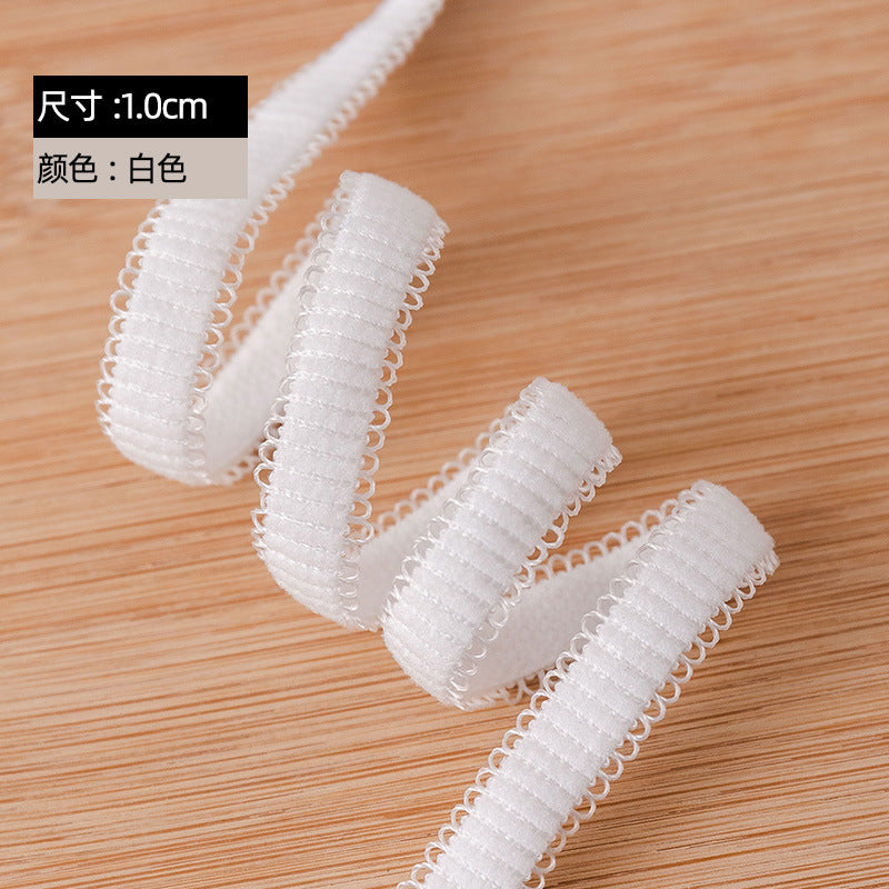 FREEDOMBEAUTY | Manufacturer supplies 1.0cm knitted white threaded rope with spot nylon elastic skin centipede bud elastic band