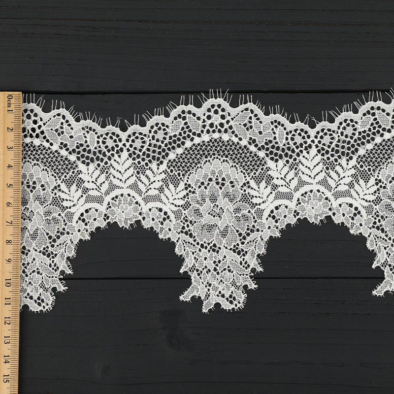 FREEDOMBEAUTY | [laser-cut lace] Laser lace, white stretch lace edge, home textile Lolita exquisite lace accessories, in stock