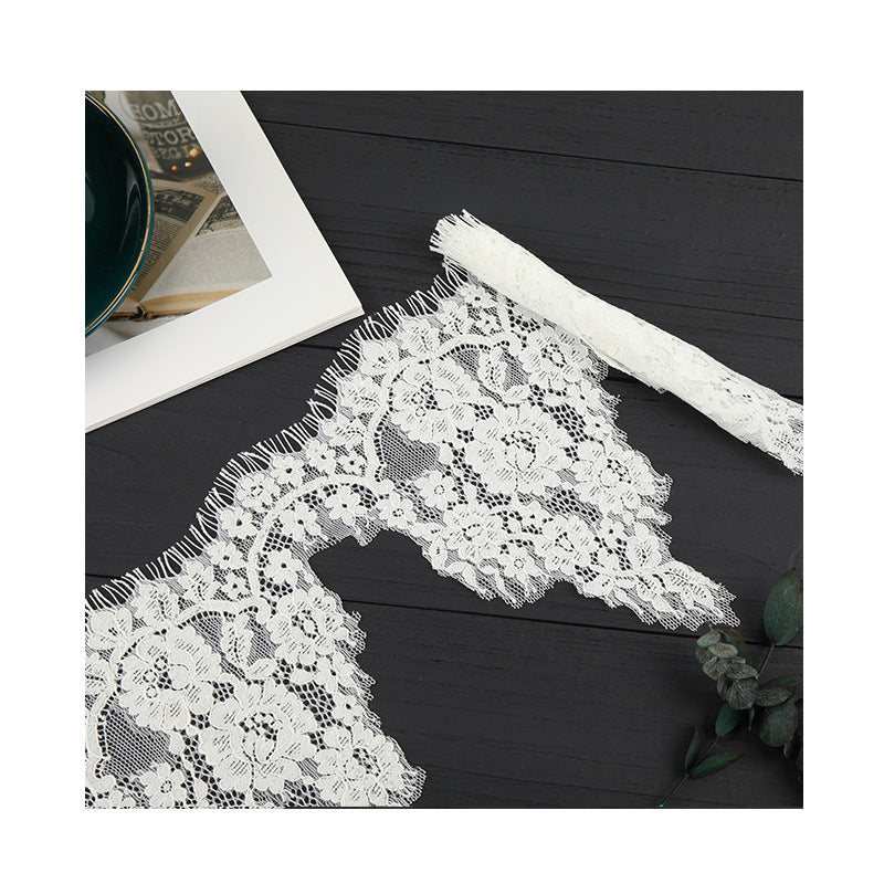FREEDOMBEAUTY | [no- stretch] New laser lace lace, unilateral eyelash lace edge, home textile Lolita new lace accessories