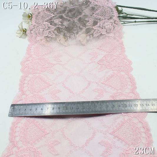 FREEDOMBEAUTY | 5-color mesh embroidery lace bilateral vintage flower 21cm clothing underwear lace accessories