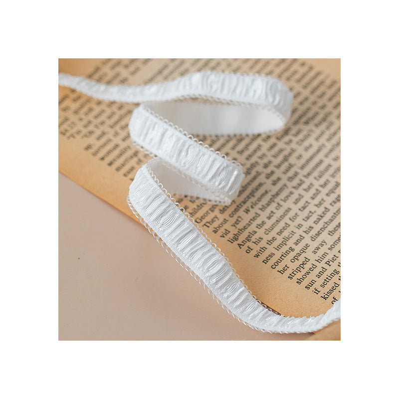 FREEDOMBEAUTY | Factory direct 1.2CM wrinkled bright bilateral bud nylon elastic shoulder strap, spot underwear bra sling