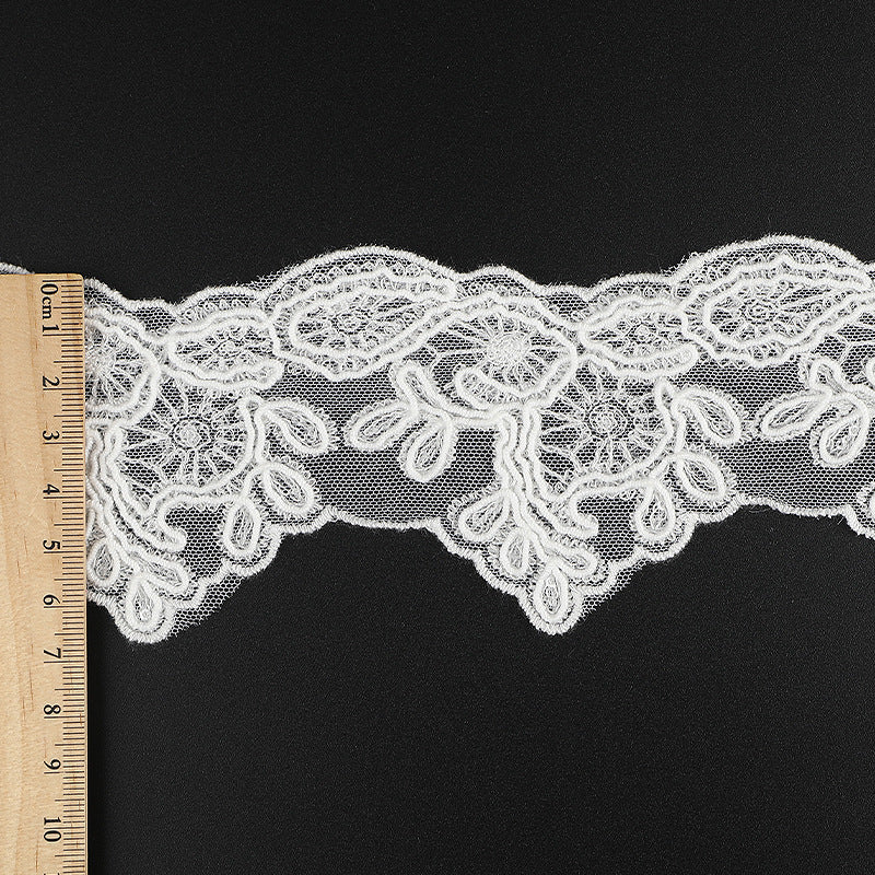 FREEDOMBEAUTY | New water-soluble polyester lace, pure flower embroidery lace, fashion clothing home textile water-soluble lace accessories are in stock