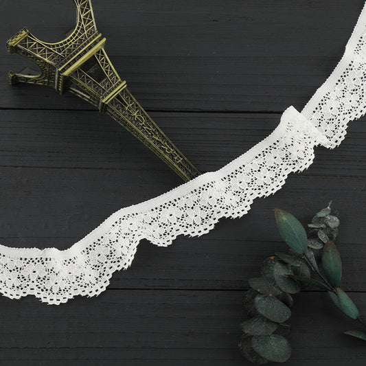 FREEDOMBEAUTY | [stretch] 2cm lace lace accessories, warp knitted elastic lace edge, home textile children's clothing lace lace accessories, factory spot