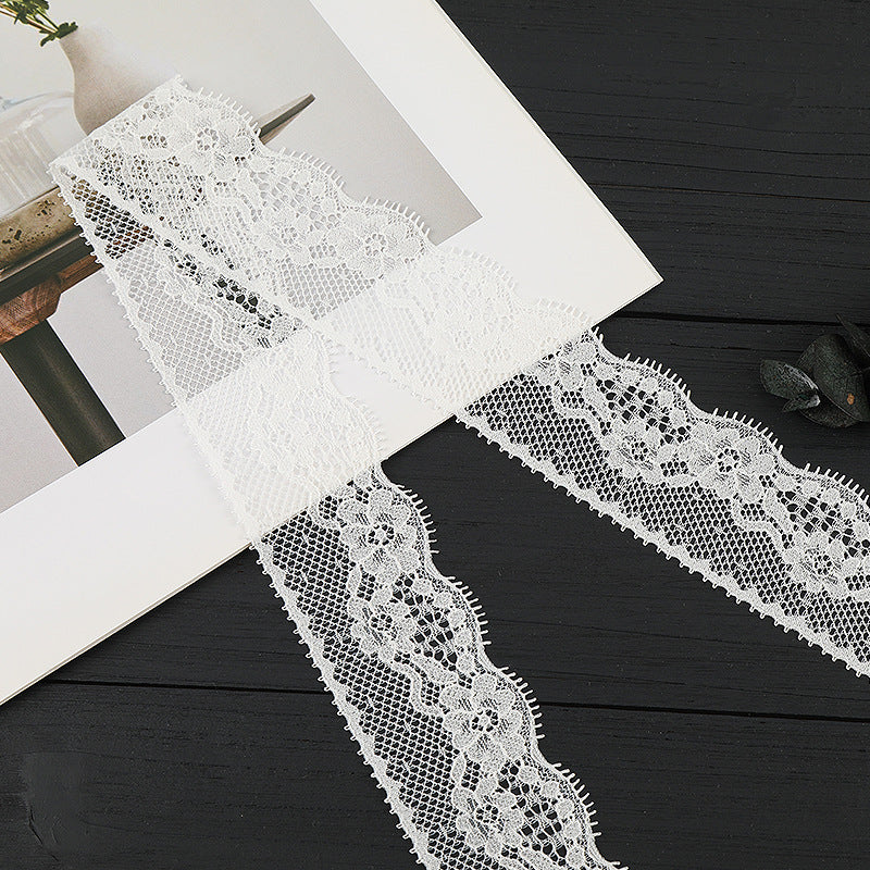 FREEDOMBEAUTY | [stretch] 4cm new lace edge, non-elastic hollow lace edge, home textile clothing small fresh lace accessories, in stock