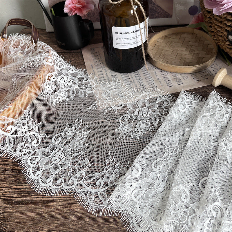 FREEDOMBEAUTY | Factory direct sales, spot quick delivery 25CM French retro eyelash lace accessories DIY handmade