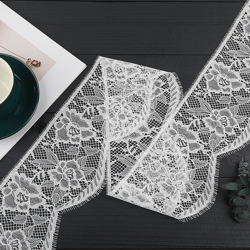 FREEDOMBEAUTY | [no- stretch] New eyelash lace, unilateral non-elastic hollow lace edge, clothing home textile exquisite lace lace accessories in stock