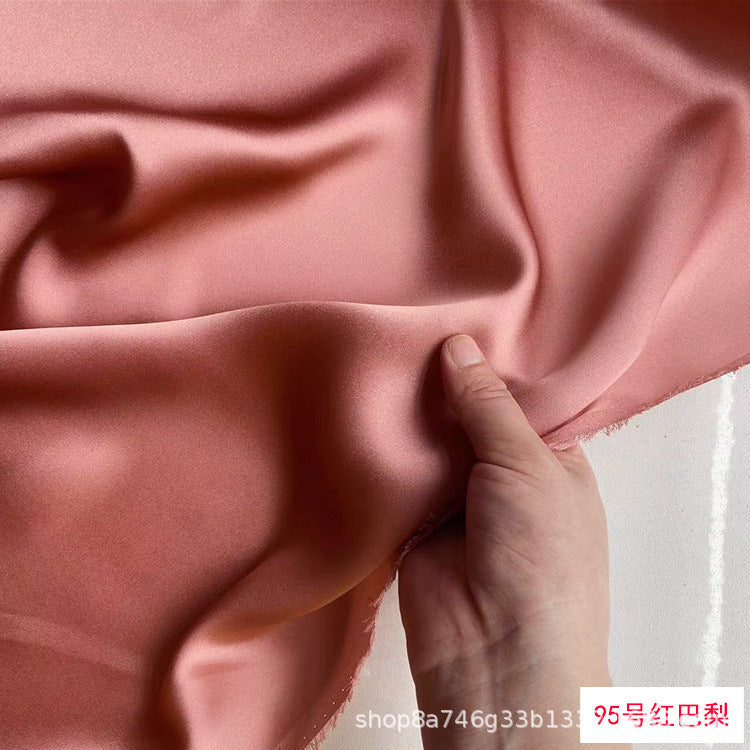 FREEDOMBEAUTY | 114 m width 16 mmi silk plain crepe satin clothing fabric 100 mulberry silk dress hair band eye mask fabric multi-color