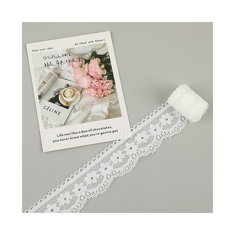 FREEDOMBEAUTY | [stretch] 3cm lace small lace, elastic hollow lace edge, neckline cuffs small fresh lace lace accessories, spot