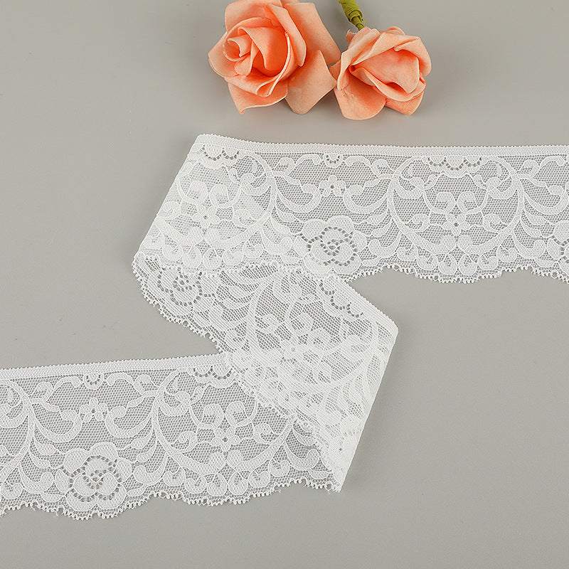 FREEDOMBEAUTY | [no- stretch] 8cm lace lace, nylon silk hollow lace accessories, home textile clothing small fresh lace edge, factory spot