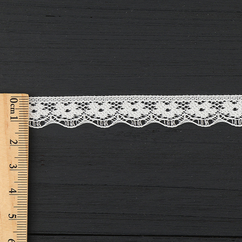 FREEDOMBEAUTY | [stretch] 1cm lace small lace, hollow elastic lace edge, neckline cuffs Lolita lace accessories, spot