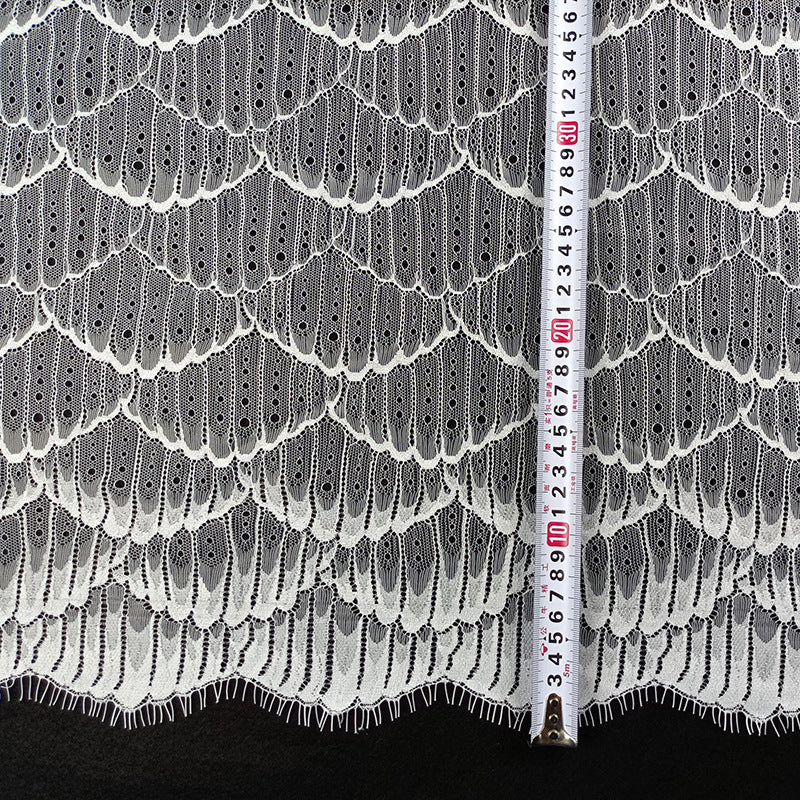 FREEDOMBEAUTY | Manufacturer spot wholesale non-elastic lace, nylon lace fabric underwear skirt splicing eyelash lace