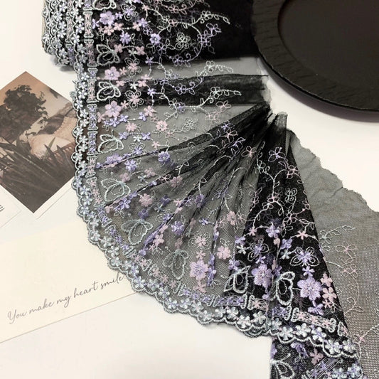 FREEDOMBEAUTY | Spot exquisite butterfly embroidery imitation wear ribbon embroidery lace accessories design DIY