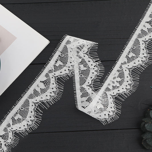 FREEDOMBEAUTY | [no- stretch] 4.5cm eyelash lace, unilateral non-elastic lace edge, new Lolita skirt neckline lace accessories