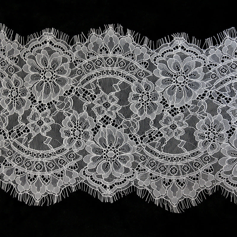 FREEDOMBEAUTY | 23cm Korean version of the popular eyelash lace, the star has the same eyelash lace, sexy pajamas lace fabric