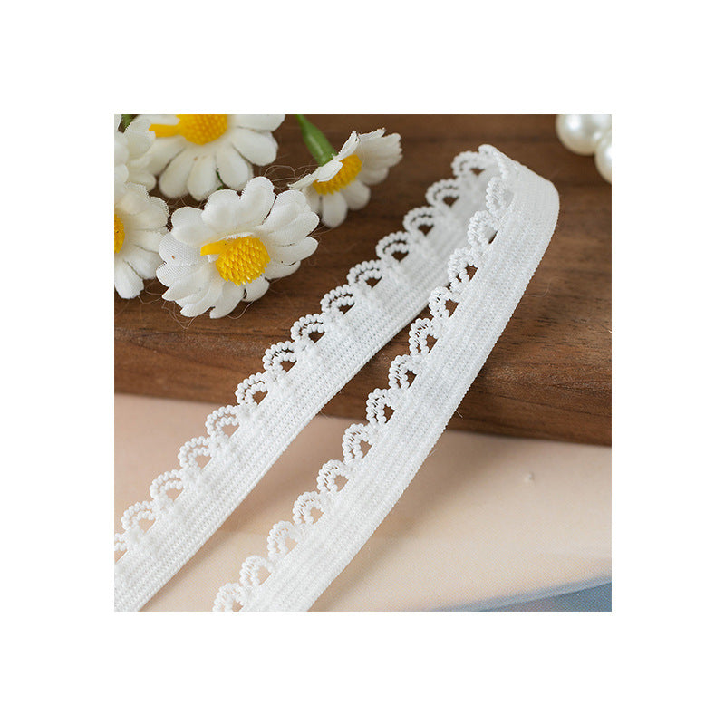 FREEDOMBEAUTY | Factory direct 1.2CM nylon semi-round broken bud elastic elastic band, women's underwear elastic edge bud band