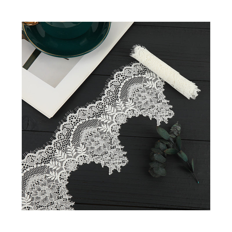 FREEDOMBEAUTY | [laser-cut lace] Laser lace, white stretch lace edge, home textile Lolita exquisite lace accessories, in stock
