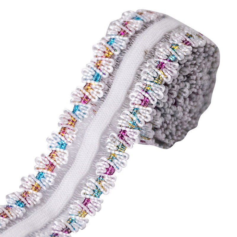 FREEDOMBEAUTY | Factory direct sales 1.2cm/2.2cm color nylon crown teeth elastic fish silk elastic band clothing underwear accessories