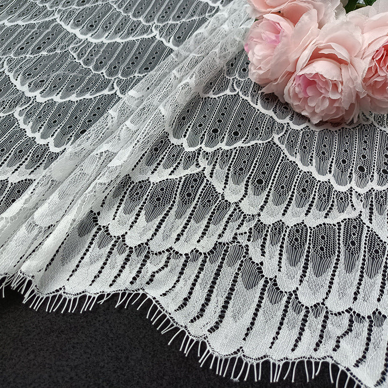 FREEDOMBEAUTY | Manufacturer spot wholesale non-elastic lace, nylon lace fabric underwear skirt splicing eyelash lace