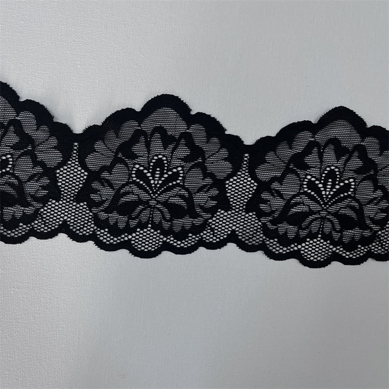 FREEDOMBEAUTY | Factory direct sales, spot fast hair French single flower hollow 9CM eyelash lace accessories DIY handmade
