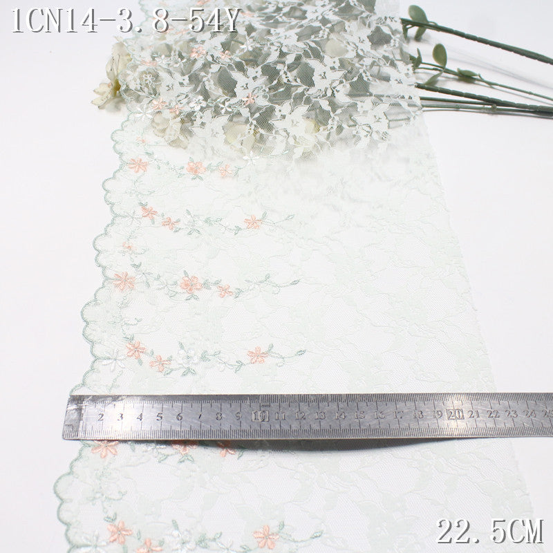 FREEDOMBEAUTY |  French pastoral lace mesh exquisite flower cluster embroidery lace, wedding dress skirt lace accessories