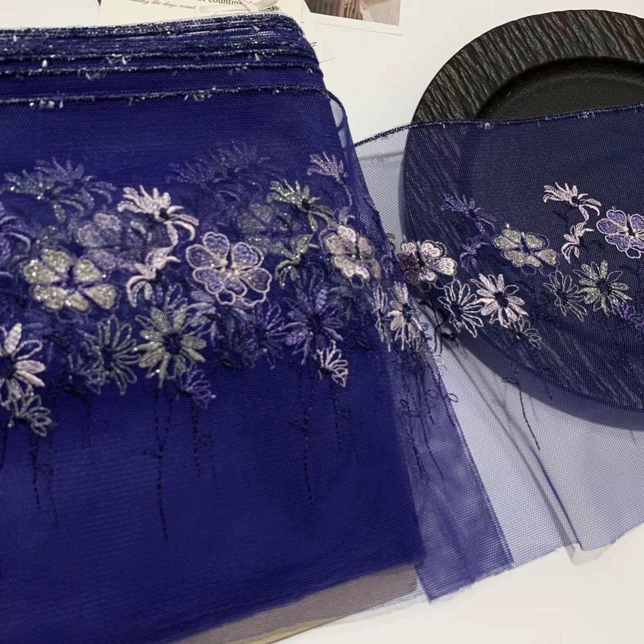 FREEDOMBEAUTY | Spot retro court style middle embroidery embroidery mesh lace lace accessories decorative design DIY