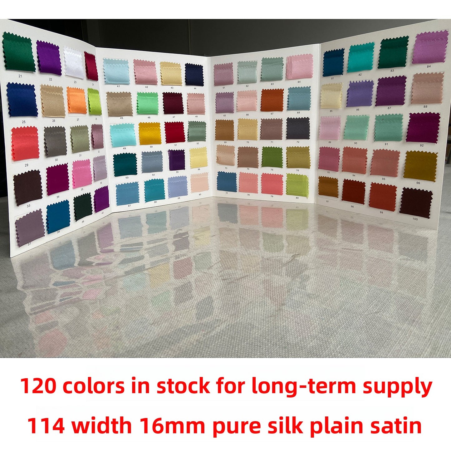 FREEDOMBEAUTY | 114 m width 16 mmi silk plain crepe satin clothing fabric 100 mulberry silk dress hair band eye mask fabric multi-color