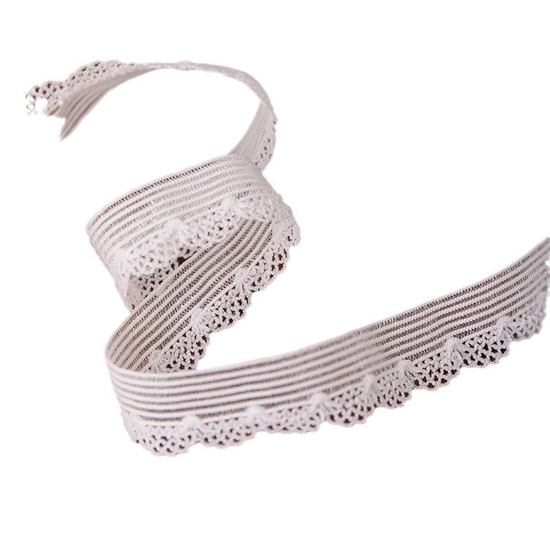 FREEDOMBEAUTY | Manufacturers supply 1.2CM ultra-thin fish wire arch bud belt, loungewear toy underwear clothing knitted elastic elastic band