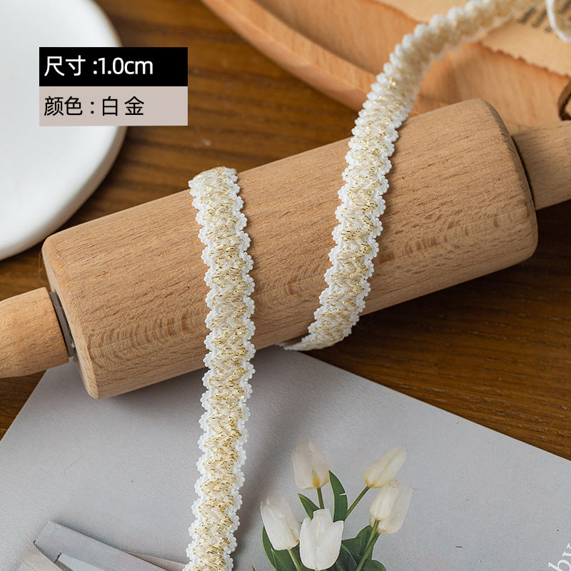 FREEDOMBEAUTY | Factory Direct 1.0/0 Elastic Bending Elastic Band White Gold Black Gold Pure White Spot Children's Women's Sling