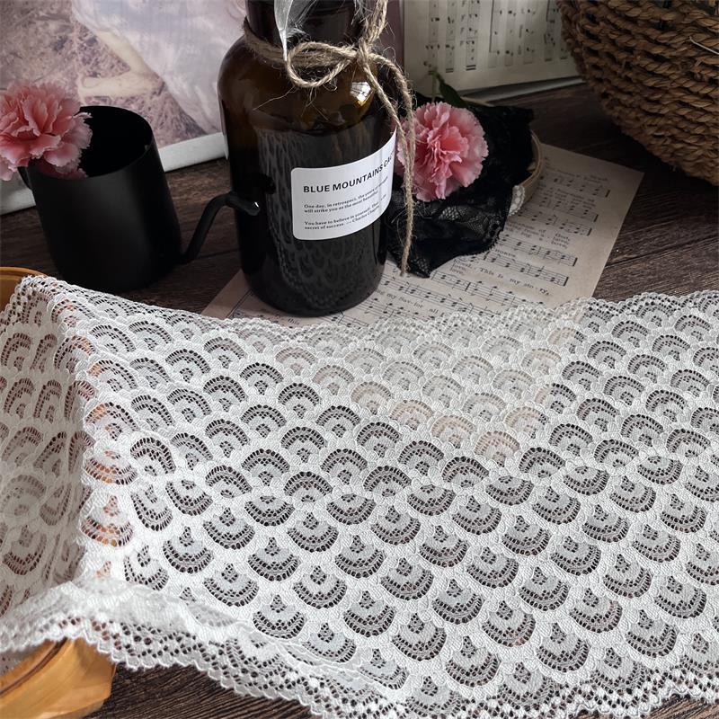 FREEDOMBEAUTY | 18cm clothing hem widened lace lace accessories decoration narrow black and white wide clothes fabric DIY handmade lace edge