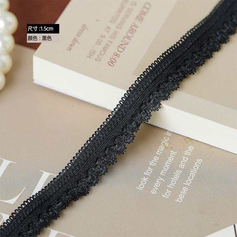 FREEDOMBEAUTY | Factory Direct 1.5CM Arc Nylon Elastic Nylon Bud Belt DIY Sex Underwear Tie Elastic Band