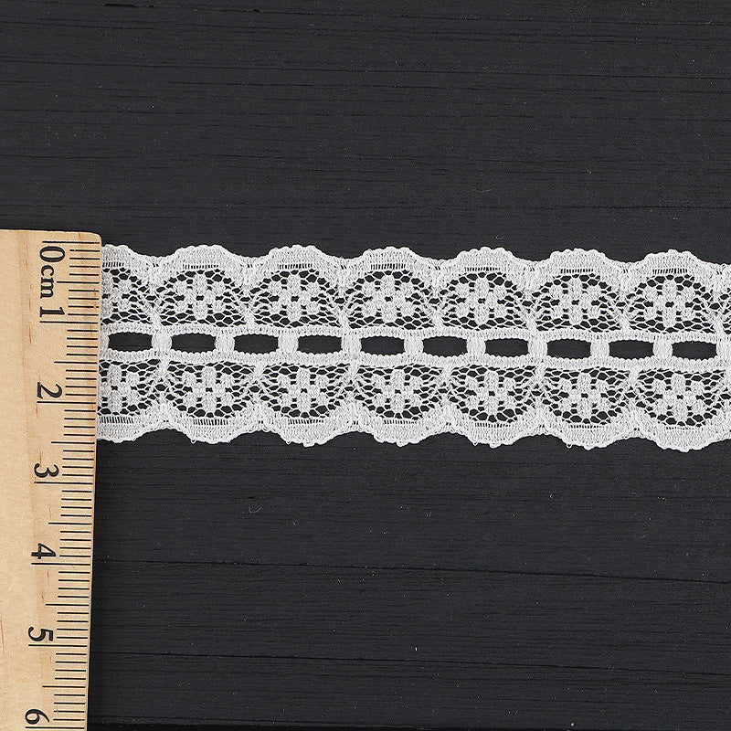 FREEDOMBEAUTY | [no- stretch] 2cm bilateral lace, nylon silk elastic lace edge, Lolita skirt lace accessories, in stock