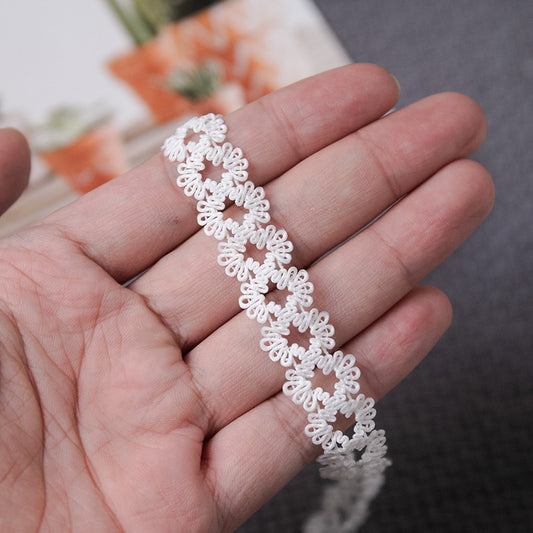 FREEDOMBEAUTY | Manufacturer supplies 1.5cm white nylon lace lace strap, clothing, bags, home textiles, shoes and hats elastic elastic band