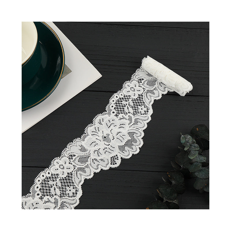 FREEDOMBEAUTY | [stretch] 7cm lace lace, nylon silk unilateral elastic lace edge, wedding dress lace accessories, spot