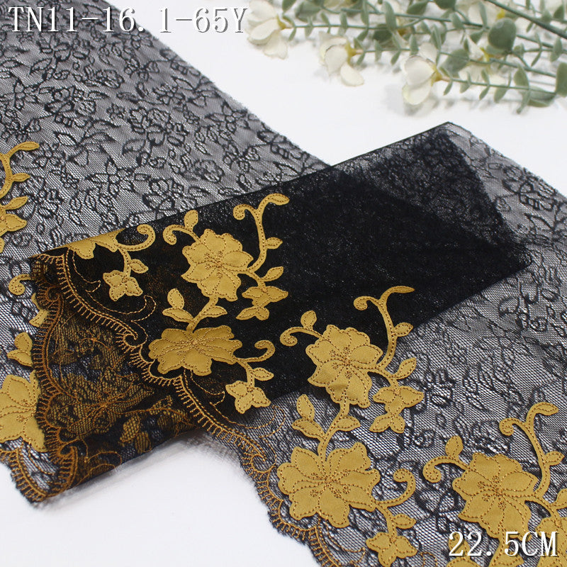 FREEDOMBEAUTY | Color lace mesh fiber cloth flower embroidery lace, dance costumes, performance costumes, curtain lace accessories