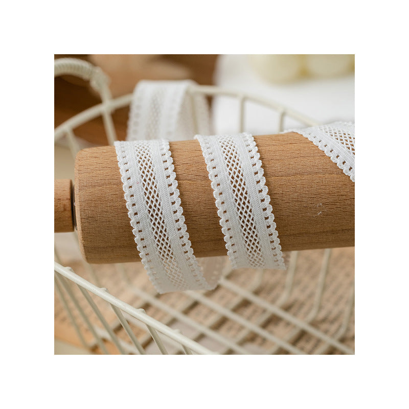FREEDOMBEAUTY | Factory Direct 1.8CM Elastic Mesh Elastic Band White Spot, Women's Skirt Nylon Lace Elastic Band