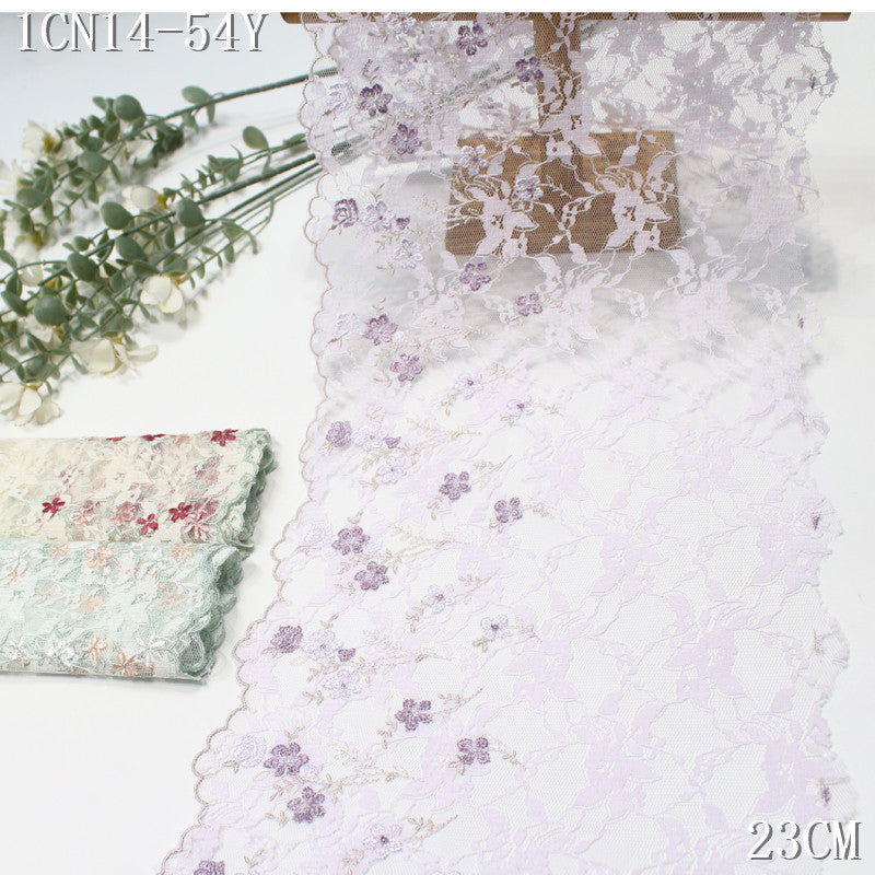 FREEDOMBEAUTY |  French pastoral lace mesh exquisite flower cluster embroidery lace, wedding dress skirt lace accessories