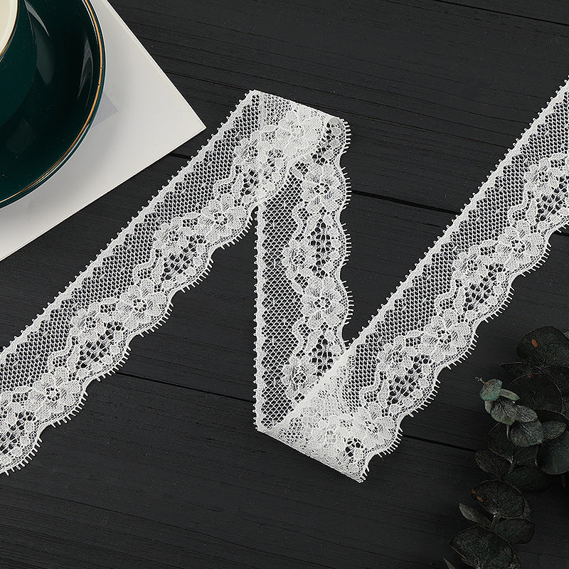 FREEDOMBEAUTY | [stretch] 4cm new lace edge, non-elastic hollow lace edge, home textile clothing small fresh lace accessories, in stock
