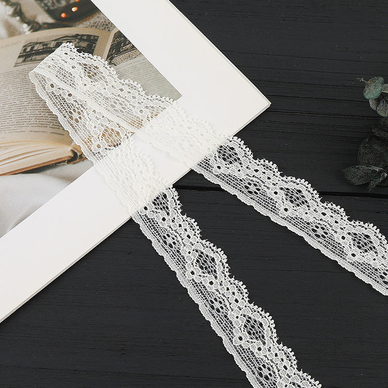 FREEDOMBEAUTY | [stretch] 4cm lace lace, white lace lace accessories, small neckline cuffs, fresh lace lace accessories, in stock