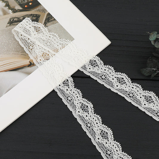 FREEDOMBEAUTY | [stretch] 4cm lace lace, white lace lace accessories, small neckline cuffs, fresh lace lace accessories, in stock