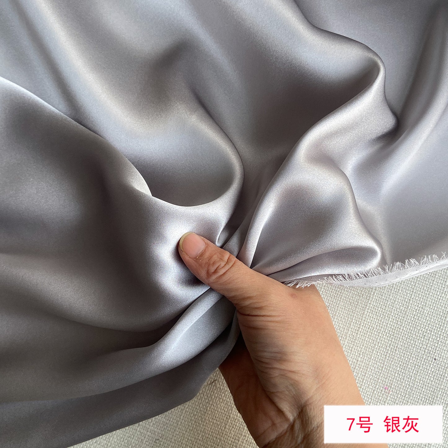 FREEDOMBEAUTY | 114 m width 16 mmi silk plain crepe satin clothing fabric 100 mulberry silk dress hair band eye mask fabric multi-color