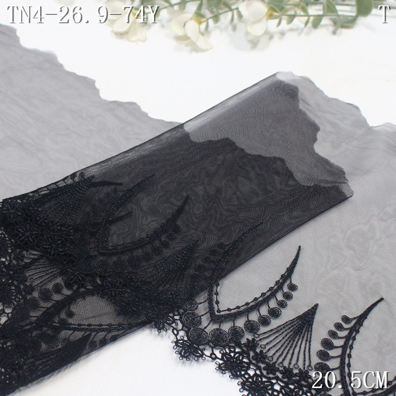FREEDOMBEAUTY | [1Pack] Color mesh European exquisite water-soluble lace embroidery, Lolita dress handmade lace accessories