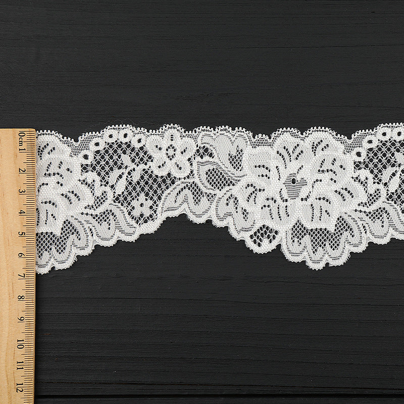 FREEDOMBEAUTY | [stretch] 7cm lace lace, nylon silk unilateral elastic lace edge, wedding dress lace accessories, spot